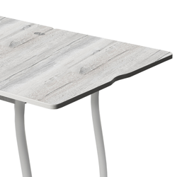 Дуэт 4 Стол обеденный 600*800 раскладной дуб канадский/белый муар 1,1