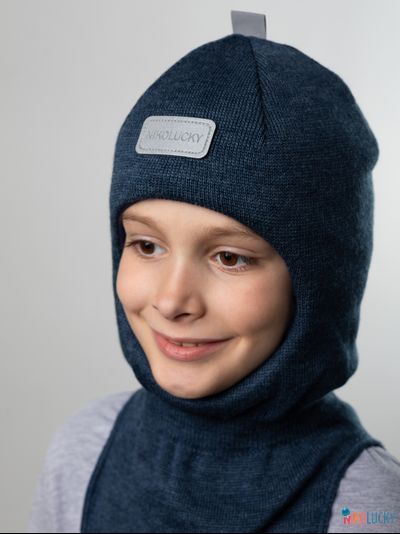 Шапка-шлем "NK"   20101-01, цвет джинс р. 48-50