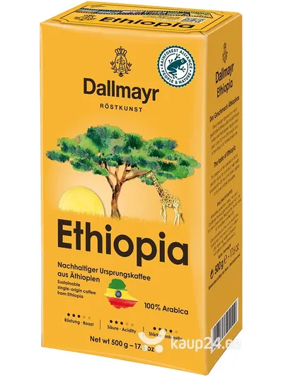 Кофе молотый Dallmayr Ethiopia (Эфиопия), 500г
