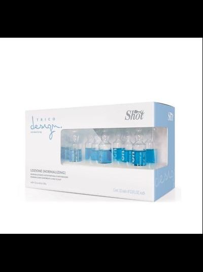Shot Trico Design Лосьон против перхоти для жирной кожи головы, 10*10 мл