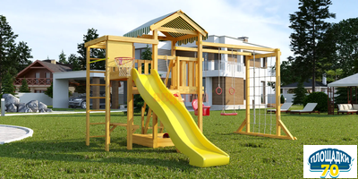Детская площадка Савушка Мастер 4 Plus (горка 3 метра)
