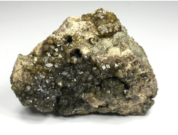 Гранат зеленый (Андрадит) на породе, Россия, Дальнегорск (70*47*38 мм, 147 г) №26877