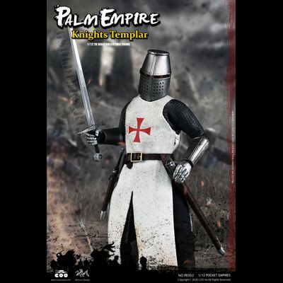 Тамплиер - Коллекционная фигурка 1/12 POCKET EMPIRES - TEMPLAR KNIGHT (PE002) - COOMODEL
