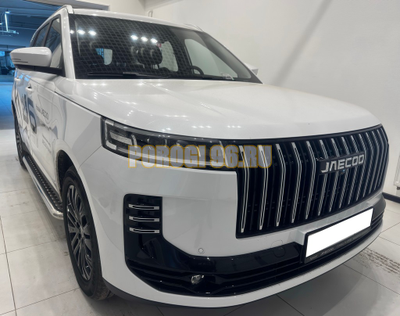 Пороги с накладным листом Папа Тюнинг d53 для JAECOO J6 2026-