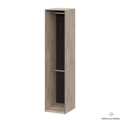 Этна шкаф Ш 57*50 Дуб эндгрей/Софт грей с зекралом