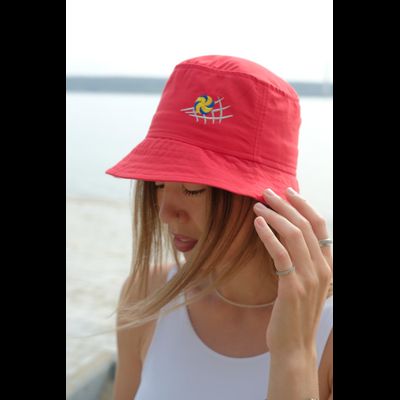 Панама взрослая красная (мяч классический/пляжный)