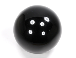 Шар обсидиан чёрный, Мексика (59 мм, 255 г) №35932