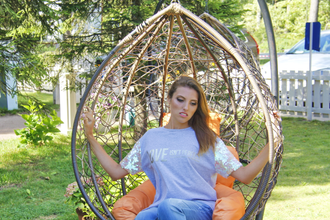 Футболка с кружевом