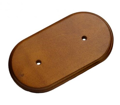 Универсальная подложка 2х-местн. ЭС "Дуб лак" под розетки выключатели ретро