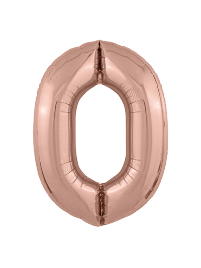 Фольгированный шар Цифра розовое золото