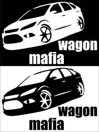 Наклейка Wagon mafia 4