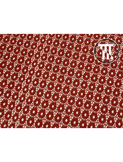 Гипюр-стрейч, цв. Терракотовый