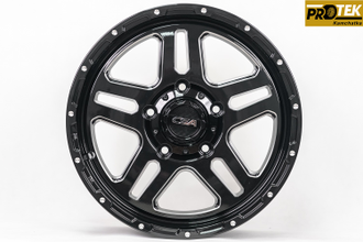 Комплект дисков R18 9,0J ET+40 5*150 CSA Bronx Черный с фрезеровкой (R616)