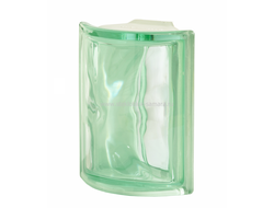 Угловой стеклоблок зеленый Vetroarredo (Италия), Verde ANGOLARE O