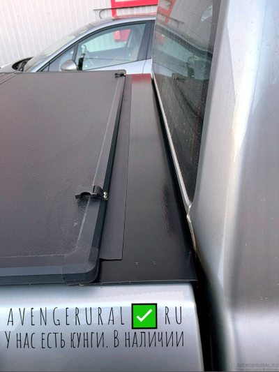 Жёсткая 3-секционная алюминиевая крышка на GWM Poer KingKong со вставкой-удлинителем перед кабиной!