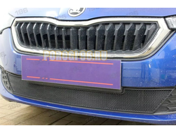 Защита радиатора для Skoda Rapid 2020- black низ