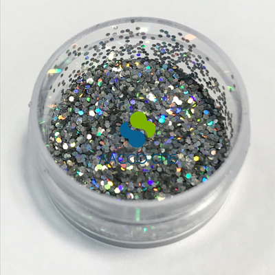 Глиттер Серебряная Голография Silver Holographic 0,6 мм вес 100 г