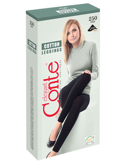 Женские хлопковые леггинсы Conte Cotton 250 den
