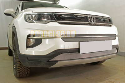 Защита радиатора Changan CS35Plus 2018- chrome низ