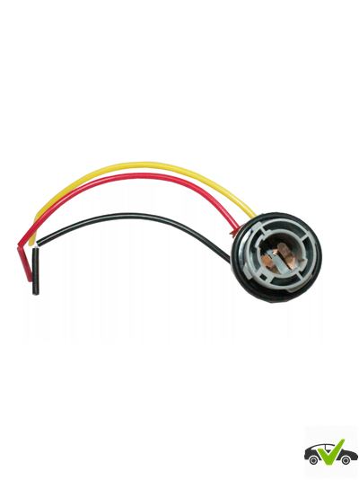 Патрон под лампу P21/5W (1157 двухконт.) с проводами, пластик