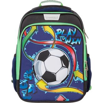Школьный рюкзак №1School Flex Goal с ортопедической спинкой (синий)