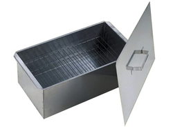 Коптильня КЕДР двухъярусная 500х270х175мм (нержавеющая сталь 0,8 мм)