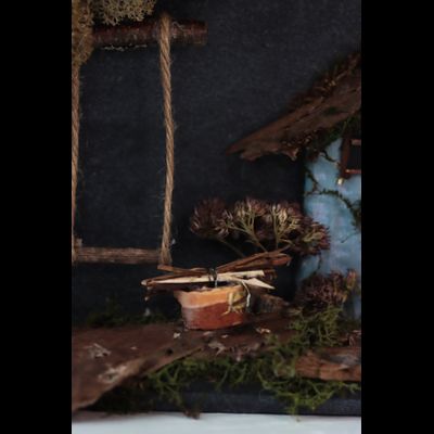 Новогодняя эко-картина № 1179