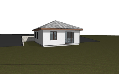 Одноэтажный дом с тремя спальнями 78м² (S14)