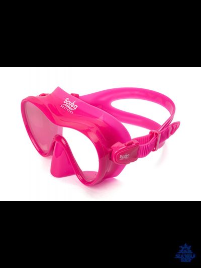 Маска для дайвинга с трубкой Scuba Brothers Flipper Pink, комплект
