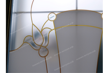 Пленка на окно в бассейн. Имитация фацетов