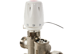 Насосно-смесительный узел ROMMER с термостатической головкой с выносным датчиком , без насоса