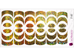 Фольгированный слайдер F 07 - Золото Песок