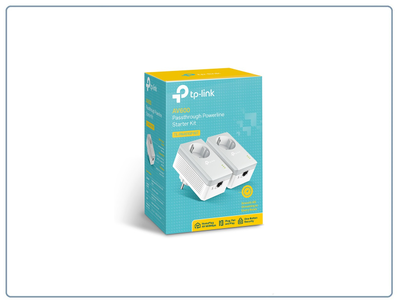 TP-LINK TL-PA4010PKIT, HomePlug AV Сетевой адаптер PowerLine 500 Мбит/с Ethernet с розетками (комплект 2 шт.)