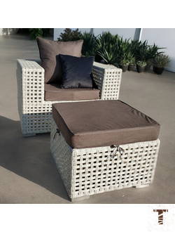 плетеное кресло люкс