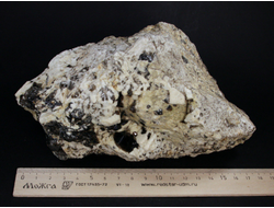 Морион (черный хрусталь), дымчатый кварц, альбит,  Казахстан (170*100*95 мм, 1859 г) №17959