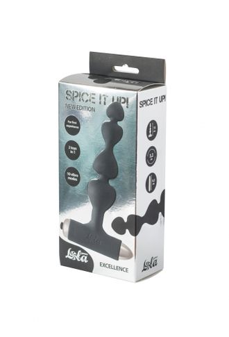 АНАЛЬНАЯ ПРОБКА С ВИБРАЦИЕЙ SPICE IT UP NEW EDITION EXCELLENCE BLACK 8016-01LOLA