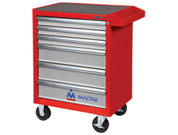 Тележка инструментальная, 6 выдвижных ящиков, "ОПТИМА", красная МАСТАК 521-06581MR