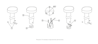 Светильник Arlight LGD-SWAMP-BOLL-H500-7W Warm3000 (GR, 93 deg, 230V)