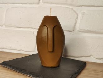 Свеча "Идол женский" коричневая, 1 шт., 5 x 10 см