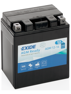 АККУМУЛЯТОР EXIDE AGM12-14 R+ 12AH 210А (EN)