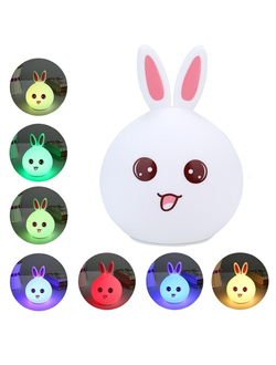 Силиконовый LED ночник Зайчик оптом
