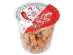 Гренки в стакане "ДОН КРУТОН" пшеничные "Тайский перец" 130гр