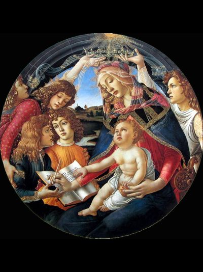 Картина обогреватель, репродукция Сандро Боттичелли Мадонна Магнификат