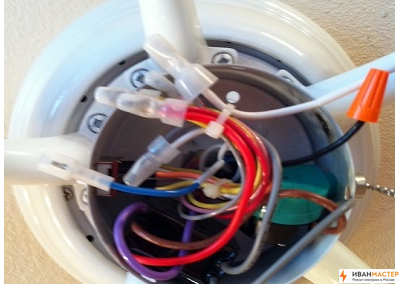 Подключение люстры в квартире в МО ИВАНМАСТЕР