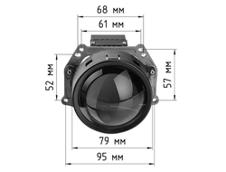 Билед модули Aozoom Truck Trailer (ALPD-1203) 24 вольта, 3.0 дюйма, 5500K, 24V, 58W/65W, крепление 3R (комплект, 2шт)
