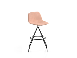Барный стул Maarten Swivel Counter Stool Base низкая спинка с гладкой обивкой купить в Алуште