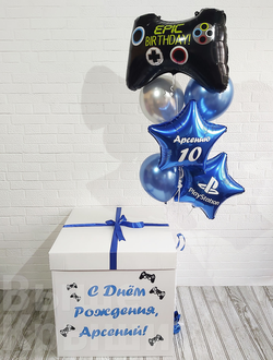 Коробка с шарами "Любимая игра" (7 шариков)