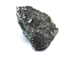 Турмалин чёрный в породе, брейнерит, талькохлоритовый сланец, Свердловскаая обл., п. Шабры (130*100*45 мм, 623 г) №17891