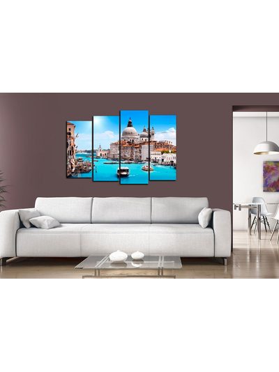 Модульная картина &quot;Город на воде&quot;