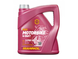 Моторное масло MANNOL 4-Takt Motorbike 10W-40 MN7812-4 4L (Синтетическое)